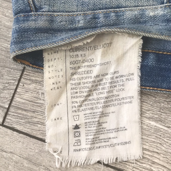 CURRENT/ELLIOTT Boyfriend Jean Shorts - Picture 5 of 7